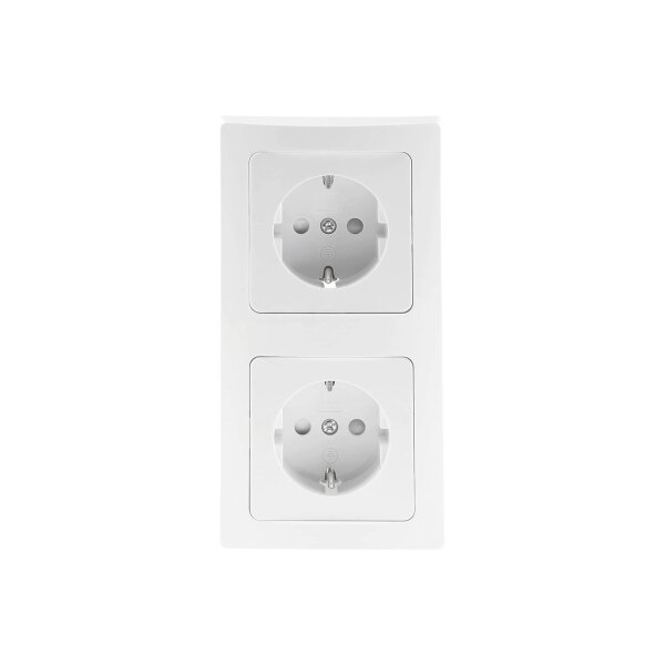 DELPHI Steckdosen Schalter Unterputz Sets - 3x Kombi Starter Set Lichtschalter Steckdosen Reinweiß Weiß