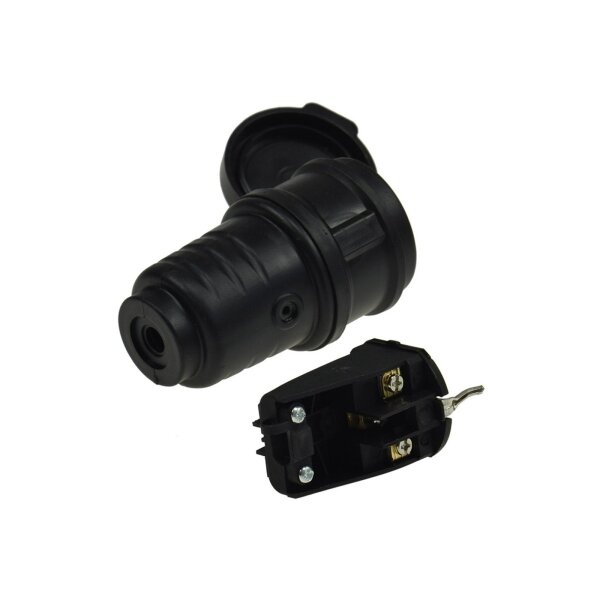 Schutzkontakt-Gummikupplung für Außen Schutzkappe, 250V/16A, IP44