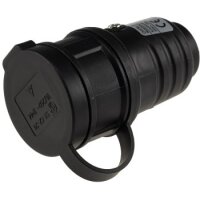 Schutzkontakt-Gummikupplung für Außen Schutzkappe, 250V/16A, IP44