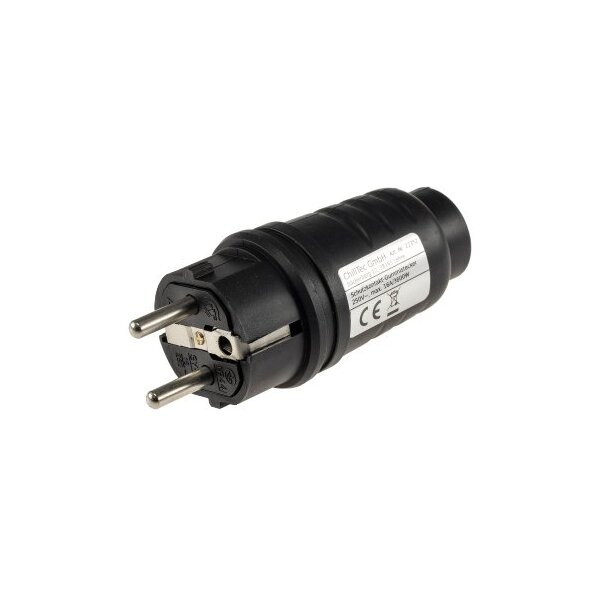 Schutzkontakt-Gummistecker für Außen 250V/16A, IP44