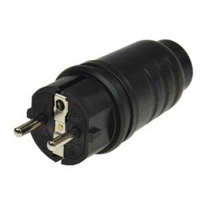Schutzkontakt-Gummistecker für Außen 250V/16A,...
