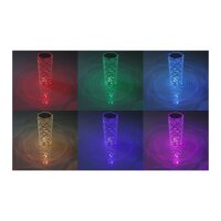 LED Akku-Tischleuchte "Foco Bonita" Li-Akku, RGB, ØxH 9x21cm