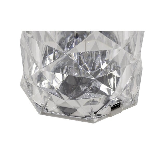 LED Akku-Tischleuchte "Foco Bonita" Li-Akku, Weiß/Warmweiß/Amber, ØxH 9x21cm