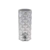 LED Akku-Tischleuchte "Foco Bonita" Li-Akku, Weiß/Warmweiß/Amber, ØxH 9x21cm