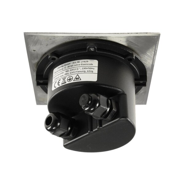 Bodenleuchte "BEL GX53 R " eckig ØxT 12x7cm, IP65, GX53 Fassung