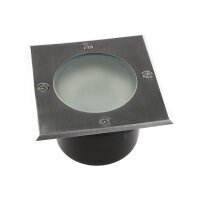 Bodenleuchte "BEL GX53 R " eckig ØxT 12x7cm, IP65, GX53 Fassung