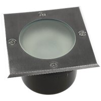 Bodenleuchte "BEL GX53 R " eckig ØxT 12x7cm, IP65, GX53 Fassung