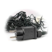 DIY LED Lichterkettenvorhang – 70 LEDs, 30 Kugeln, 130?cm breit, rot/gold