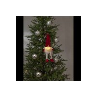 LED-Deko-Wichtel 44?cm mit roter Mütze – Batteriebetrieben