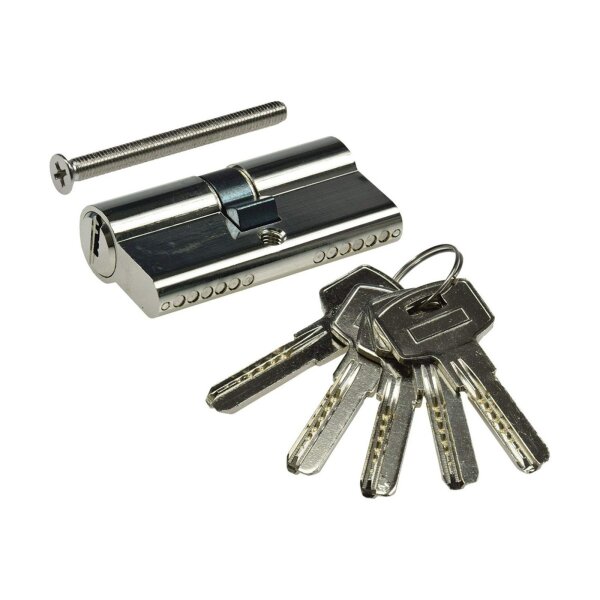 Schließzylinder-Set 3x 60mm (30+30mm) Profil-Zylinder, 5 Sicherheits-Schlüssel