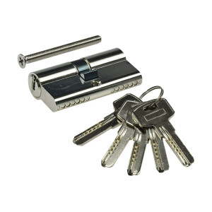 Schließzylinder-Set 3x 60mm (30+30mm) Profil-Zylinder, 5 Sicherheits-Schlüssel