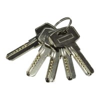 Schließzylinder-Set 3x 60mm (30+30mm) Profil-Zylinder, 5 Sicherheits-Schlüssel