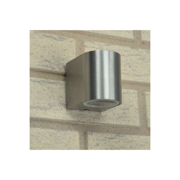 Außen-Wandleuchte CTW-1 aus Edelstahl, IP44, GU10