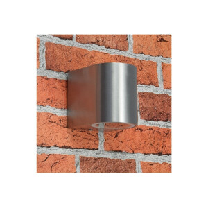 Außen-Wandleuchte CTW-1 aus Edelstahl, IP44, GU10