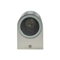 Außen-Wandleuchte CTW-1 aus Edelstahl, IP44, GU10