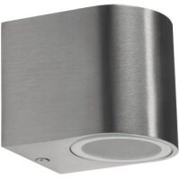 Außen-Wandleuchte CTW-1 aus Edelstahl, IP44, GU10