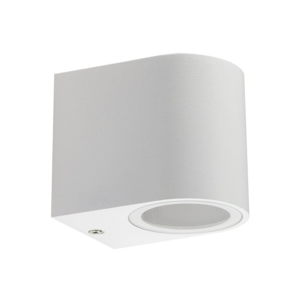 Außen-Wandleuchte "CTW-1" für 1x GU10, IP44, Gehäuse weiß