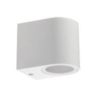 Au&szlig;en-Wandleuchte "CTW-1" f&uuml;r 1x GU10, IP44, Geh&auml;use wei&szlig;