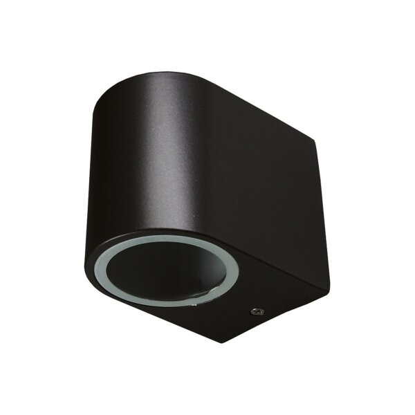 Außen-Wandleuchte CTW-1 Schwarz – IP44, GU10, Aluminium