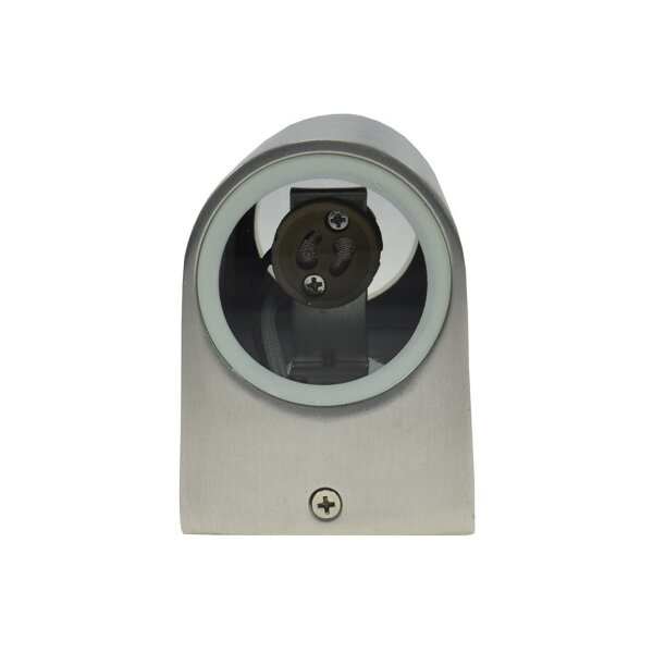 Außen-Wandleuchte "CTW-2" für 2x GU10, IP44, Edelstahl poliert