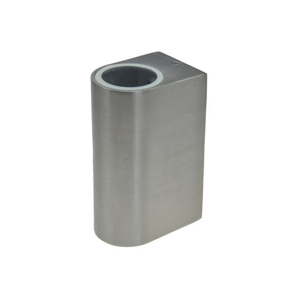 Außen-Wandleuchte "CTW-2" für 2x GU10, IP44, Edelstahl poliert