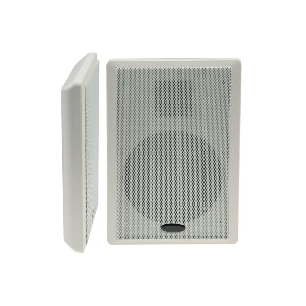 Flatpanel-Lautsprecher 2-Wege 40Watt 2 Stück  37mm flach Aufputz weiß