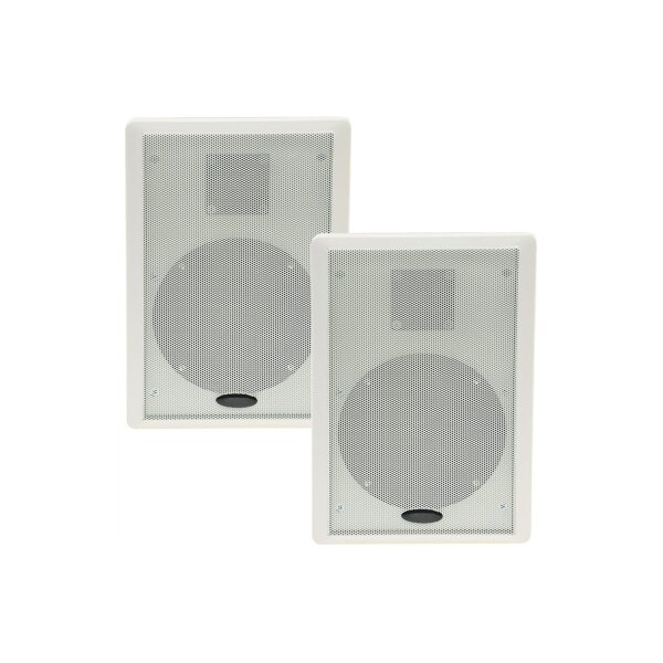 Flatpanel-Lautsprecher 2-Wege 40Watt 2 Stück  37mm flach Aufputz weiß