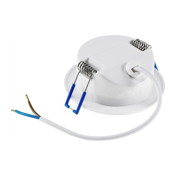 LED-Einbauleuchte "Flat-30 FR-R" 4200K Ø85x30mm, 5W, 500lm, IP44, rund, weiß