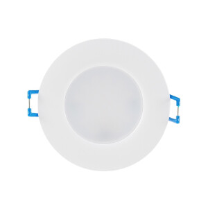 LED-Einbauleuchte "Flat-30 FR-R" 4200K Ø85x30mm, 5W, 500lm, IP44, rund, weiß