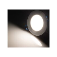 LED-Einbauleuchte "Flat-30 FR-R" 4200K Ø85x30mm, 5W, 500lm, IP44, rund, weiß