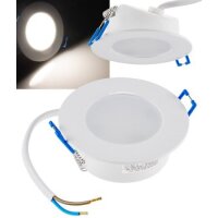 LED-Einbauleuchte "Flat-30 FR-R" 4200K Ø85x30mm, 5W, 500lm, IP44, rund, weiß