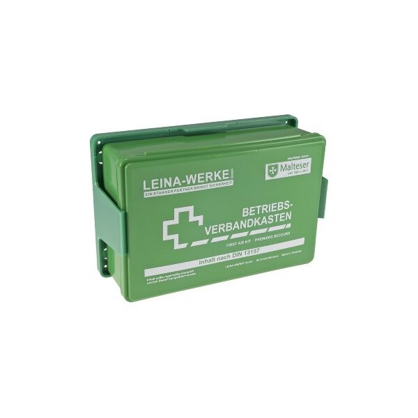 Betriebs-Verbandkasten nach DIN 13157 für Betriebe + Baustellen, Wandhalterung