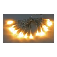 LED Dekolichterkette warmweiß – 20 LEDs, 2?m, Batteriebetrieb