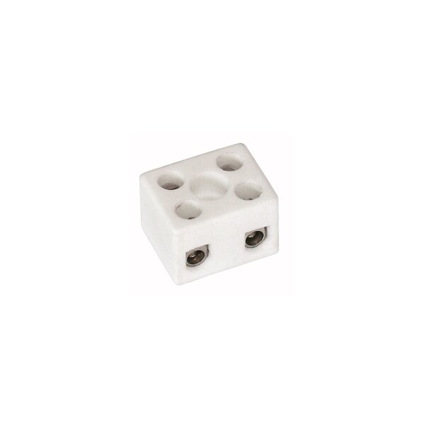 Lüsterklemme 2-fach aus Porzellan