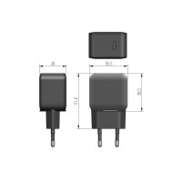 USB-C Ladegerät 20W – Schnellladegerät Netzteil Power Delivery 5V 9V 12V