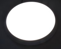 ChiliTec LED Deckenlampe mit 360° HF Bewegungsmelder 22W IP54 Ø30cm 40mm Flache Deckenleuchte mit Präsenzmelder 1-8m Reichweite Tageslichtsensor Matte Abdeckung