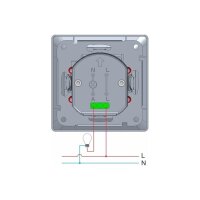 MILOS Bewegungsmelder 160°, anthrazit LED geeignet, 250V~, Unterputz, 2-Draht