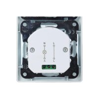 Milos Bewegungsmelder Steckdose Unterputz Innen 2-Draht 230V 160° Sensor I Anschluss ohne Nullleiter I Anthrazit