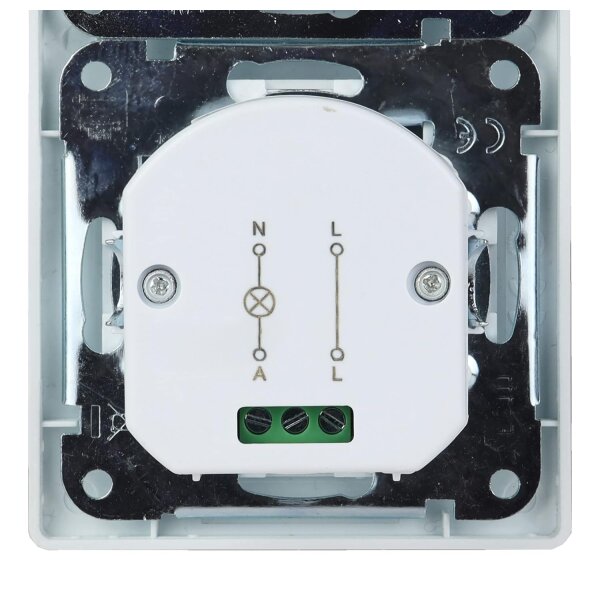 MILOS UP-Set: 160° Bewegungsmelder + Steckdose – 2-Draht, LED geeignet