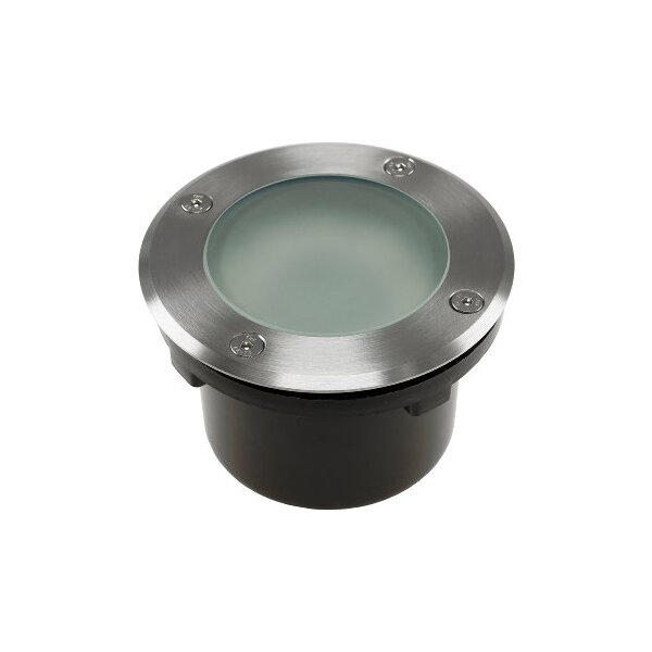 Bodenleuchte BEL GX53 R – IP65, Edelstahl, Ø118?mm, GX53-Fassung, befahrbar, 230?V