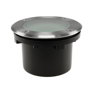 Bodenleuchte BEL GX53 R – IP65, Edelstahl, Ø118?mm, GX53-Fassung, befahrbar, 230?V
