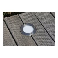 Bodenleuchte BEL GX53 R – IP65, Edelstahl, Ø118?mm, GX53-Fassung, befahrbar, 230?V