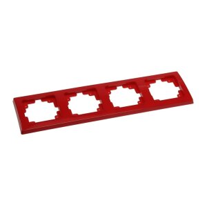 Rahmen für DELPHI Serie 4-fach Rahmen, rot