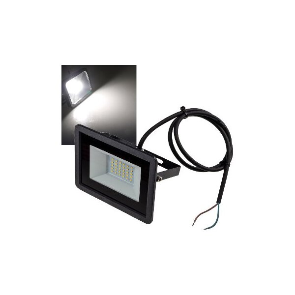 LED-Fluter SlimLine 30W, 12-24V= IP65, 2500 Lumen, 4000K, neutralweiß