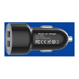USB Kfz-Ladegerät "Duo 4,8A" 24W In 12-24V=, Out 5V= 4,8A, 2x USB