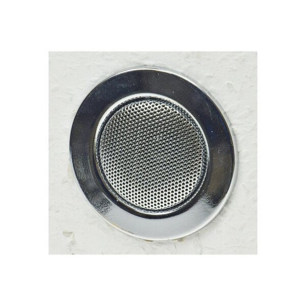 Decken-Einbaulautsprecher "Mini" Halogen-Look, 8cm Ø, 6cm Einbau, chrom