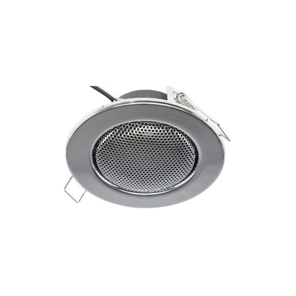Decken-Einbaulautsprecher "Mini" Halogen-Look, 8cm Ø, 6cm Einbau, chrom