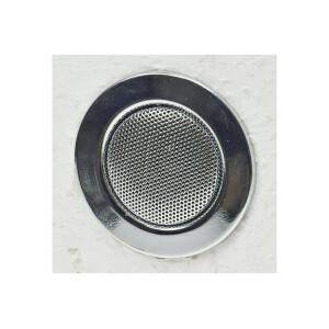 Decken-Einbaulautsprecher "Mini" Halogen-Look, 8cm Ø, 6cm Einbau, chrom