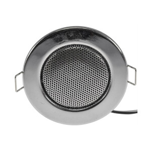 Decken-Einbaulautsprecher "Mini" Halogen-Look, 8cm Ø, 6cm Einbau, chrom