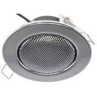 Decken-Einbaulautsprecher "Mini" Halogen-Look, 8cm Ø, 6cm Einbau, chrom